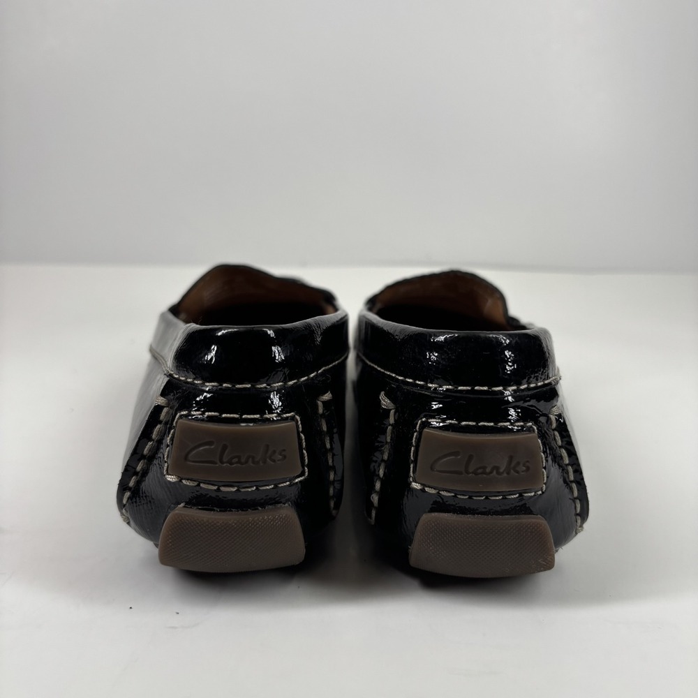 Clarks Dunbar Granby Women's US 8M Black Patent Leather Slip-On Loafers 66618 - Picture 4 of 16